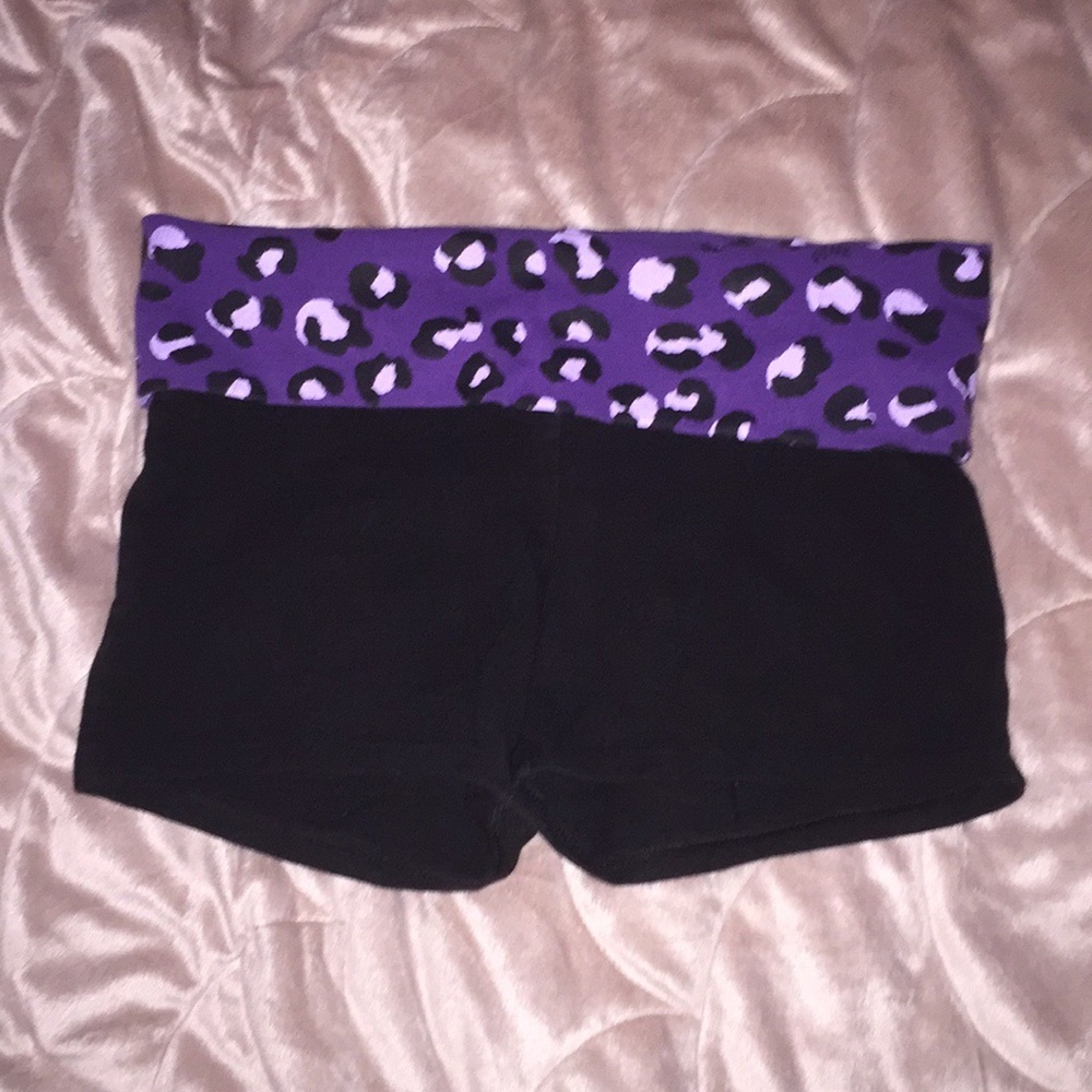 Victoria’s Secret S purple cheetah print shorts